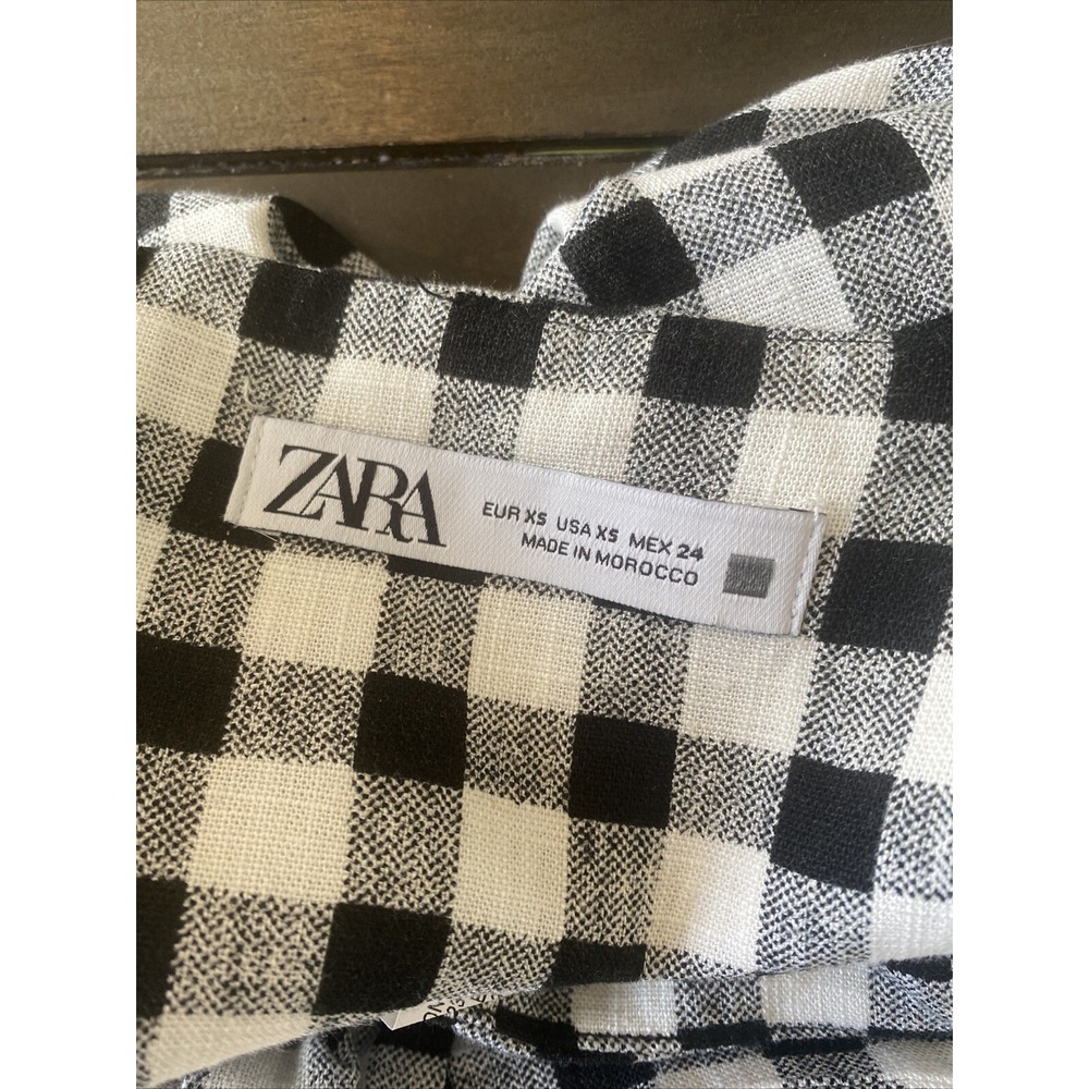 ZARA Women's XS VICI Gingham Halter Tie Open Back Jumpsuit Spring Brunch Coastal - Picture 8 of 8